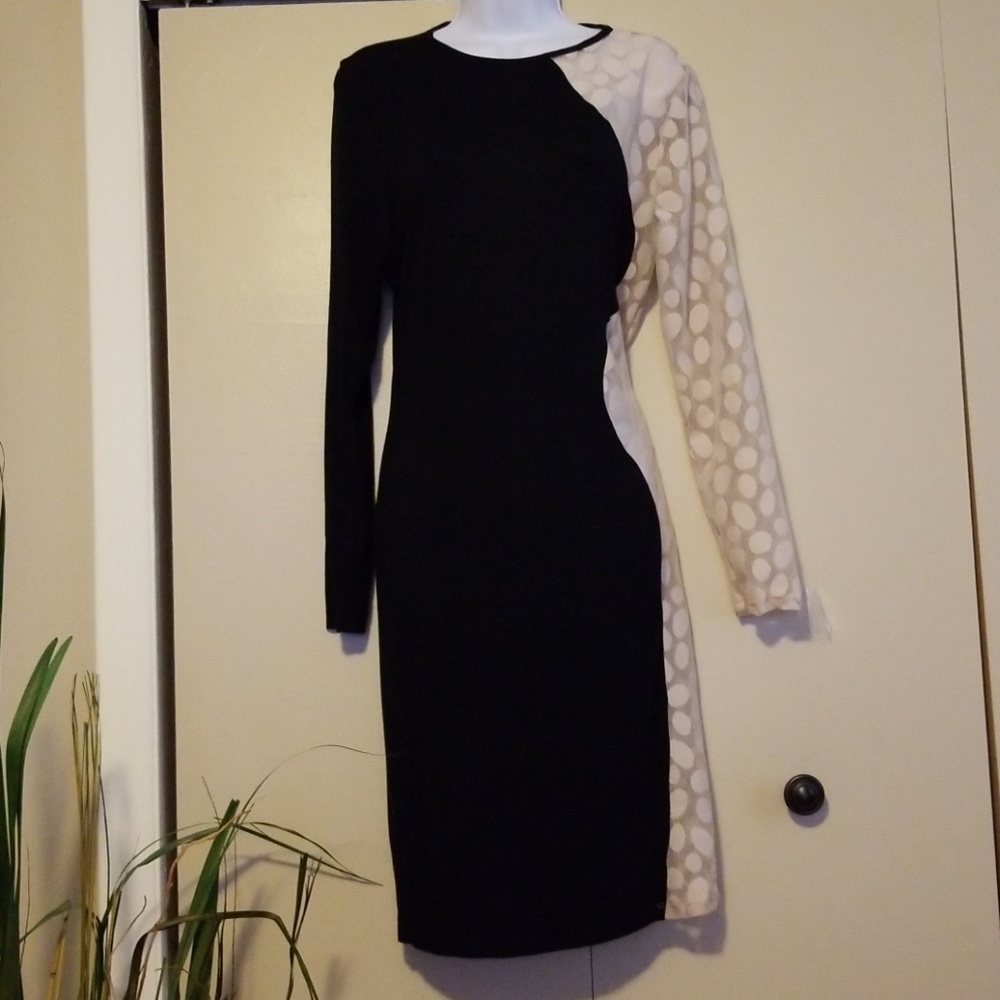 Black and cream, night on the town dress